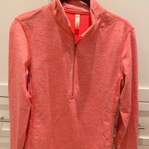 Lucy 3/4 zip pullover ladies workout top